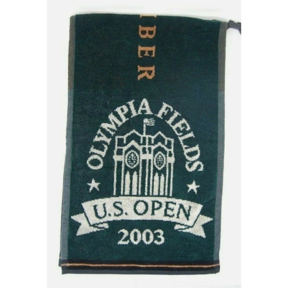 2003 US Open Olympia Fields Member Golf Towel NOS NEW Cotton Clip
